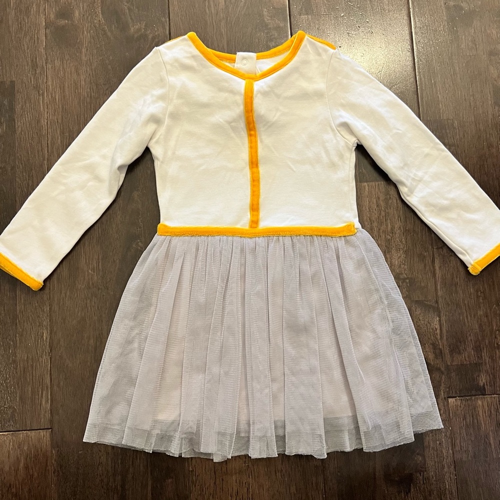 Adorable velvet trim dress